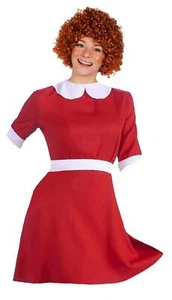 Childs Annie Orphan Girl Dress & Wig World Book Day Movie Fancy Dress Costume - Picture 1 of 1