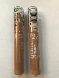 2 tube Covergirl TruBlend FixStick D1-2-3-4 D1-4 MEDIUM DEEP Concealer SEALED - Picture 1 of 4