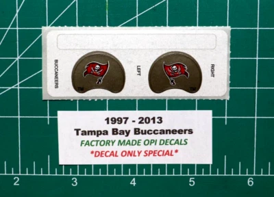 1997 - 2013 FACTORY Tampa Bay Buccaneers Gumball Football Helmets *DECAL SHEET* - Image 1 of 3