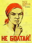 87386 War Ww2 Soviet Union Gossip Retro Advertising Wall Print Poster Uk