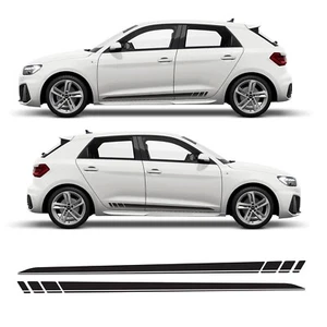Calcomanías de vinilo de liberación de aire con rayas laterales inferiores para Audi A1 mk2 - Imagen 1 de 4