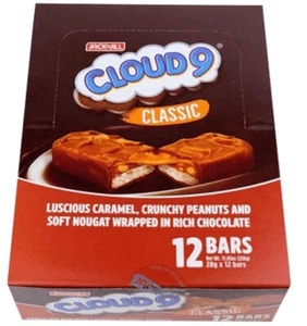 Turrón de cacahuete caramelo barra de chocolate Jack n Jill Cloud 9 paquete de 1 (12 barras) - Imagen 1 de 2