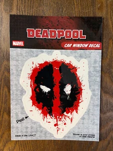 Deadpool Splatter Logo Marvel Car Vehicle Window 5" Decal Sticker NEW - Foto 1 di 1