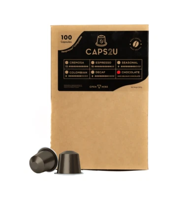 100 Pack Premium Belgium Hot Chocolate Capsules - Nespresso Compatible Pods - image 1 of 4