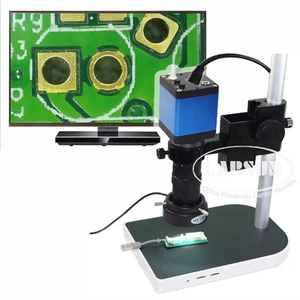 100X HDMI 1080P HD Digital Industrial Zoom C-mount Microscope Camera W Stand A30 - Picture 1 of 3
