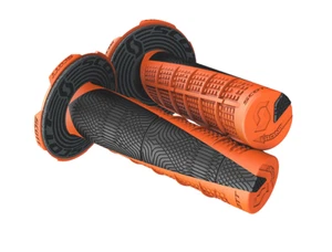 Scott Duece Twist Throttle MX Grips Donut Orange Black Yamaha WR 400F 426F 450F - Picture 1 of 3