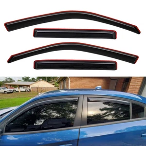 In-Channel Window Vent Visor Rain Guard for 2011-2023 Dodge Charger Sedan - Picture 1 of 8