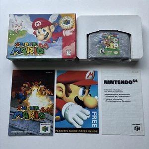 Super Mario Nintendo 64 N64 Complete In Box CIB Red Label Players Choice Variant - Picture 1 of 24