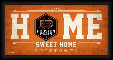 Houston Dynamo Framed 10" x 20" Home Sweet Home Collage Cover