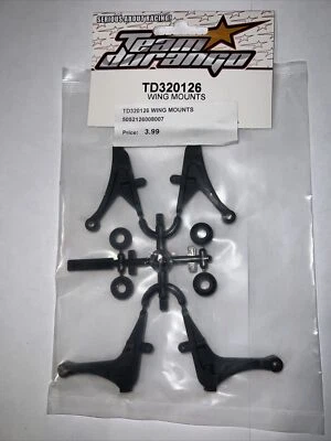 RC Team Durango TD320126 Wing Mounts DEX210 v2 v3 1/10 2wd Buggy Discontinued  - Image 1 of 2