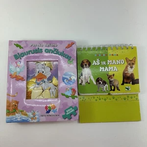 Children Books in Lithuanian Language Hard Cover Lot Of 2 Puzzle Stories - Imagen 1 de 8