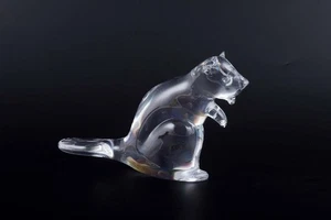 Ronneby Glasbruk, Sweden. Glass sculpture in the shape of an otter. - Picture 1 of 4