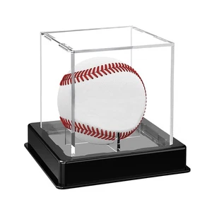 UV Protected Acrylic Baseball Display Case Clear Ball Boxes Memorabilia Showcase - Bild 1 von 10