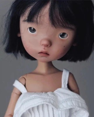 Boneca 1/6 BJD 10 polegadas Doudou cor bronzeada clara maquiagem facial sem Y13 + olhos livres - Imagem 1 de 4