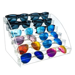 12 Stück Kunststoff Sonnenbrillen Organizer Klar Brillen Vitrine 6 Ebenen Augen... - Bild 1 von 8