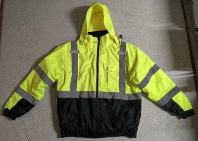Ergodyne Mens XXL Multi-Color Polyester Glowear 8377 Zip Up Reflective Jacket 25 - Image 1 of 4