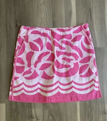 Mini skort de golfe feminino Golftini rosa e branco tamanho 0 rosa estampa floral - Imagem 1 de 4