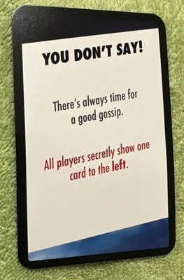 2015 CLUE Boardgame Replacement Piece: Clue Card - You Don’t Say - Image 1 of 4