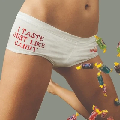 Heaven Scent Intimates Panty Blanco Boyshort GRANDE Algodón Perfumado Caramelo NUEVO Foto 1 de 4