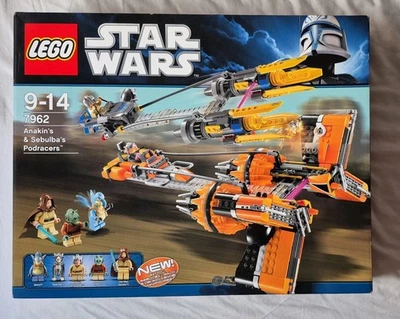 New Sealed Star Wars Lego ~ 7962 Anakin & Sebulba's Podracers Set ~ Retired  - Image 1 of 4