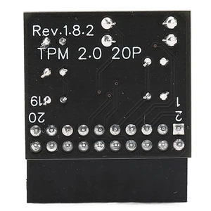 TPM 2.0 Encryption Security Module 20Pin LPC Pro TPM2.0 Safe Stable Easy Ins NEW - Afbeelding 1 van 12