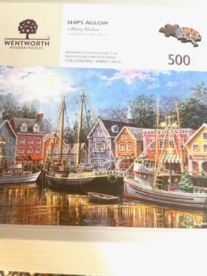 Quebra-cabeça de madeira Wentworth - 500 peças - Envio Aglow - montado uma vez - Imagem 1 de 2