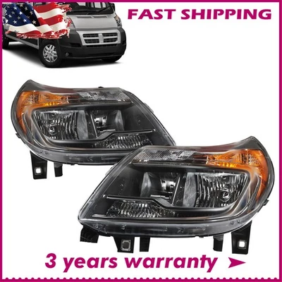 For 2014-2022 Dodge Ram Promaster Headlights Headlamp w/o DRL Left & Right - Изображение 1 из 4