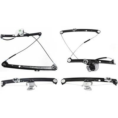 Power Window Regulator For 2000-2006 BMW X5 Set of 4 Front & Rear LH & RH - Image 1 of 4