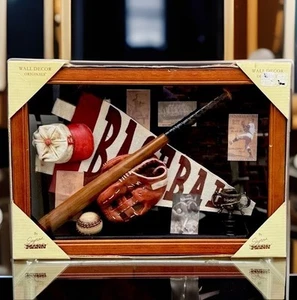 Baseball Shadow Box Display Case Wall Decor Originals By Seymour Mann CHJ-326A/D - Picture 1 of 4