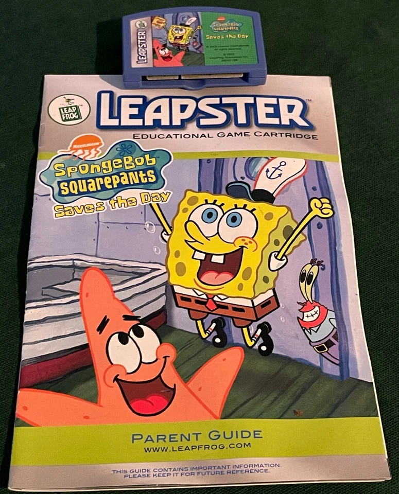 Leapfrog Leapster Game Cartridge - SpongeBob SquarePants (with parent guide) - Image 1 of 1