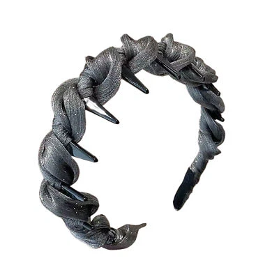 1x Diadema de plástico sin esfuerzo antideslizante de moda con peine de dientes accesorios para el cabello Foto 1 de 4