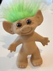 Vintage Wishnik Troll Doll By Uneeda Doll Company Green Hair 8”