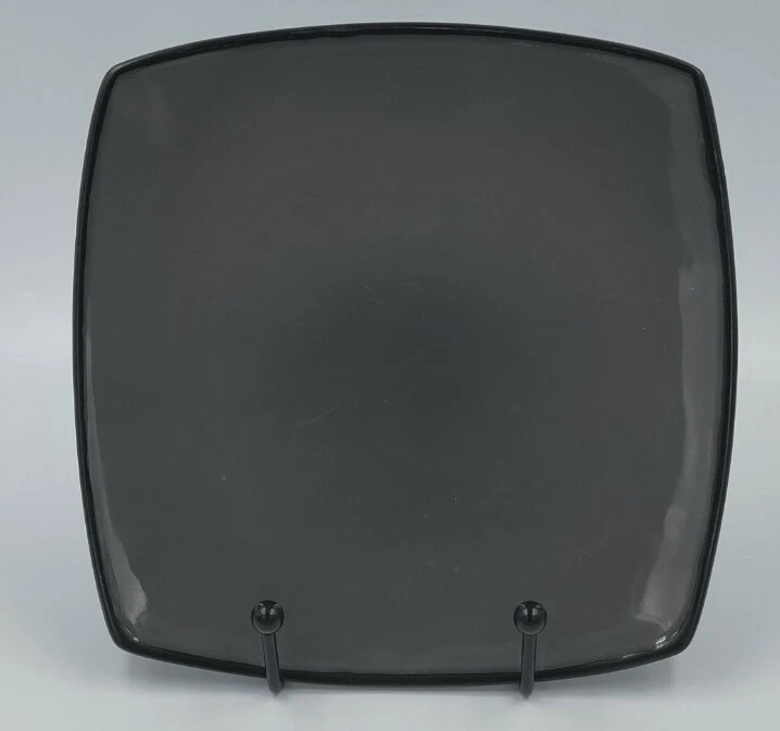 Gibson Home Modern Square Melamine Gray Salad Dessert Plate 7.5" Replacement - Image 1 of 4