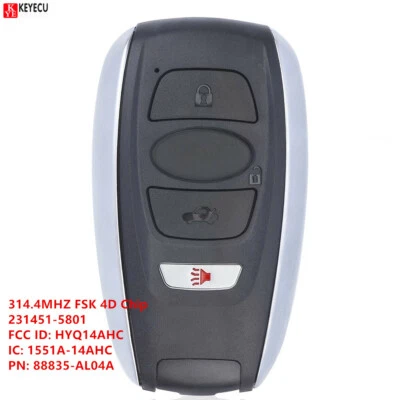 For 2015-18 SUBARU LEGACY OUTBACK WRX STI SMART KEY KEYLESS REMOTE FOB HYQ14AHC Foto 1 de 3