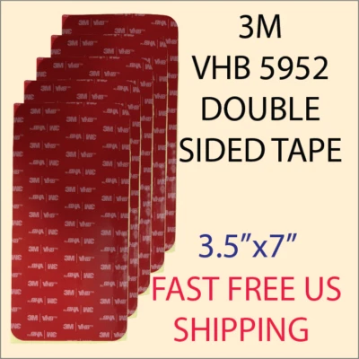 3M VHB Automotive Mounting Double Sided Adhesive Tape 5952 Sheet STRONG!! - Image 1 of 3