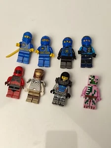 LEGO MINIFIGURE LOT 8 figure Ninjago, IRONMAN, pixel Minecraft Lego minifigures - Picture 1 of 10