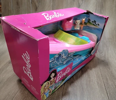 Barco Barbie con Cachorro y Accesorios, Flota, Nuevo, Muñecas No Incluidas Foto 1 de 4