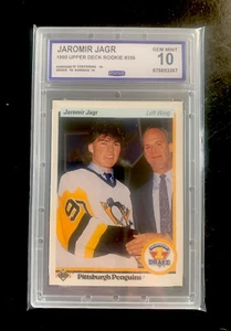 1990 Upper Deck #356 Jaromir Jagr CCG 10 💎GEM MINT💎 ROOKIE sub grades ALL 10’s - Bild 1 von 2