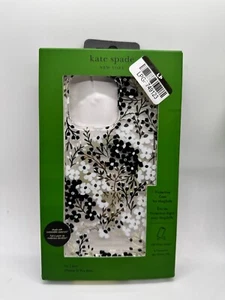 Kate Spade New York iPhone 15 Pro Max Case New In Box - Black and White Floral - Picture 1 of 3