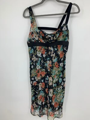 Dark Cottage Floral Womens Medium Dress Whimsigoth Fairy Boho Mesh Babydoll NEW - Image 1 of 4