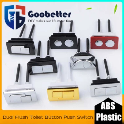 Replacement Dual Flush Toilet Button Push Switch Valve Multi Sizes Bathroom Home - Image 1 of 4