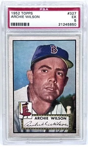 1952 Topps #327 Archie Wilson Rookie Card PSA 5 EX - Picture 1 of 2