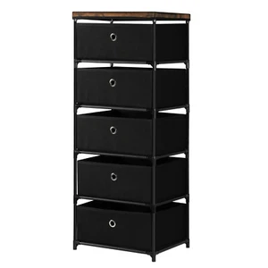 Vertical Dresser Storage Tower, Easy Pull Fabric Bins Organizer Unit for Closets - Picture 1 of 7