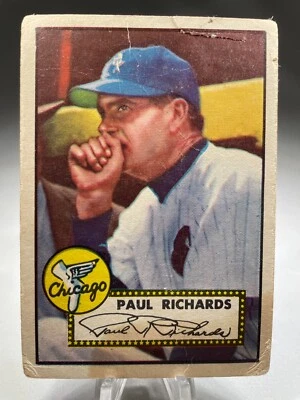 1952 Topps Baseball Paul Richards #305 Chicago White Sox - Image 1 of 2