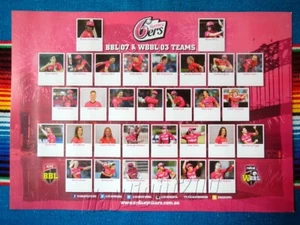 Framed 2017 2018 SYDNEY SIXERS BBL WBBL Cricket Poster - 45cm x 32cm x 3cm - Picture 1 of 4