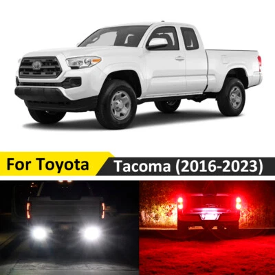Luces de freno traseras LED T15 de respaldo inverso 7443 para Toyota Tacoma 2016-2023 Foto 1 de 4