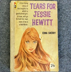 Tears for Jessie Hewitt Edna Sherry 1960 RARE Paperback Edition Mystery Romance - Picture 1 of 12