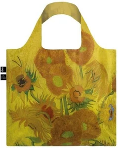 LOQI Reusable Shopping Canvas Tote Bag, Yellow Sunflowers Vincent Van Gogh - new - Picture 1 of 10