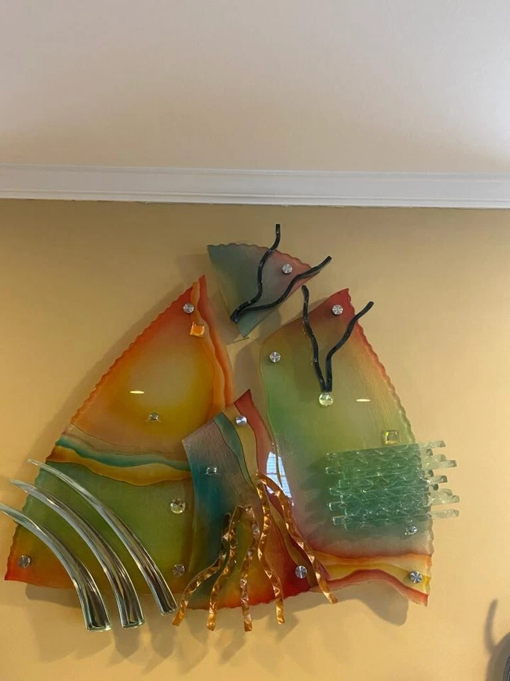 Decoração - Arte abstrata em vidro - Imagem 1 de 1