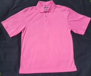 Men's Pebble Beach Performance Polo Golf Shirt - Small - pink- very good - Picture 1 of 5